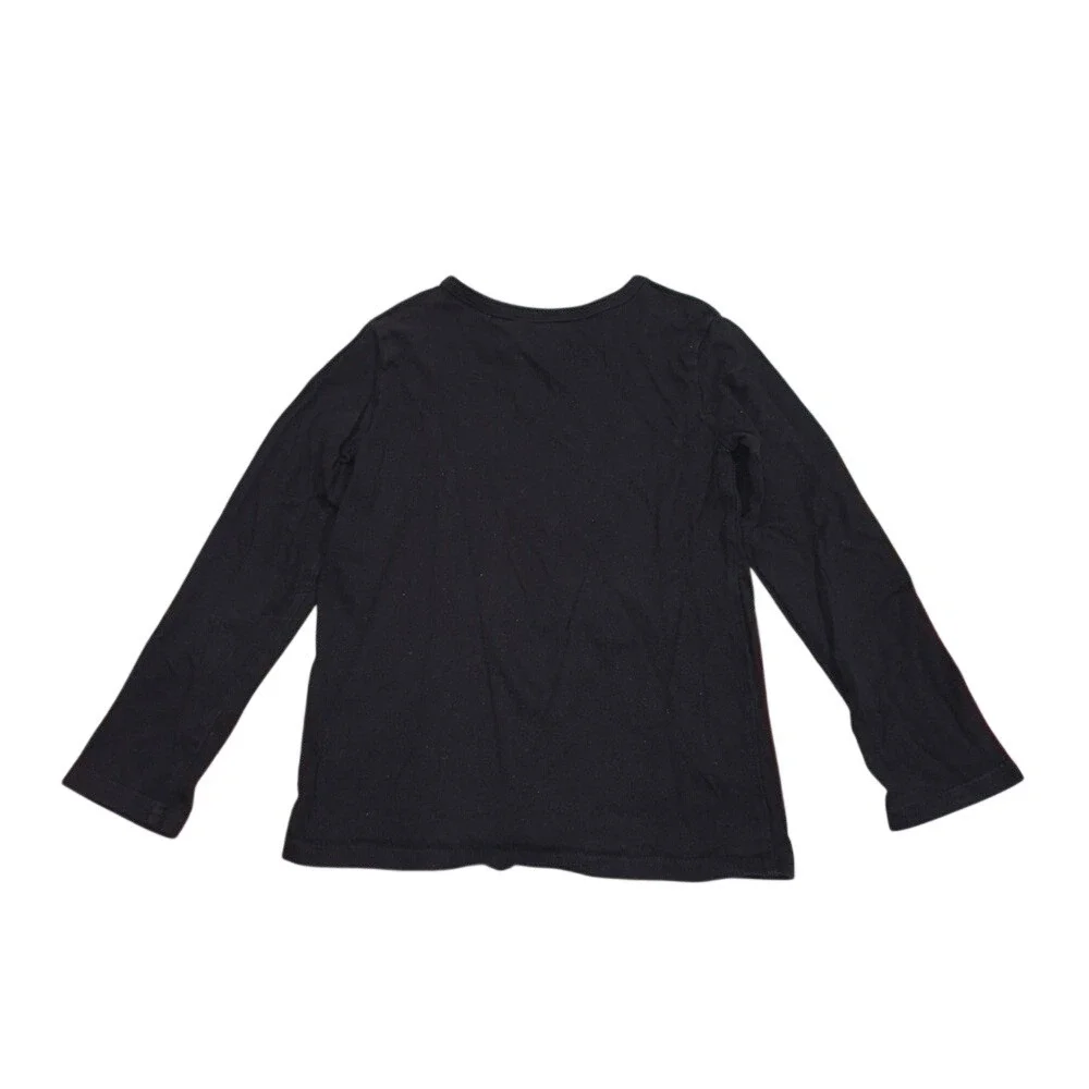 The Childrens Place Boys Black Long Sleeve‎ T-Shirt Kids Size 5T Basic Tee
